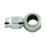 Banjo Hose End Non-Swivel -03 x 10MM Straight Short Steel