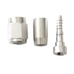 Crimp PTFE Hose End Straight -06