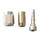 Crimp PTFE Hose End Straight -06