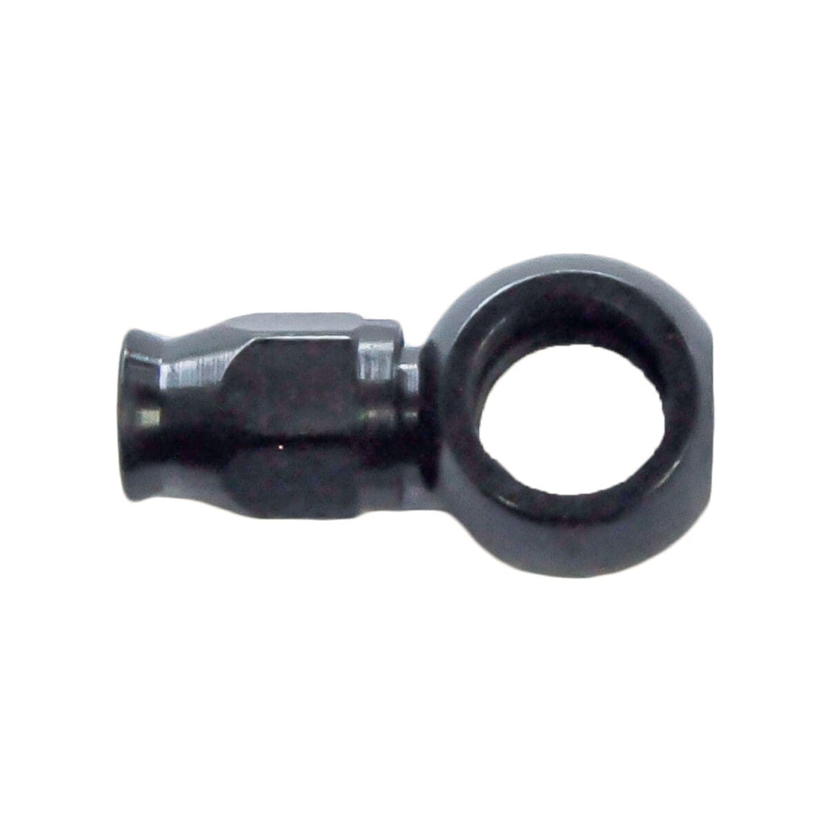 Banjo Hose End Non-Swivel -03 x 10MM Straight Short Steel Black - Image 1