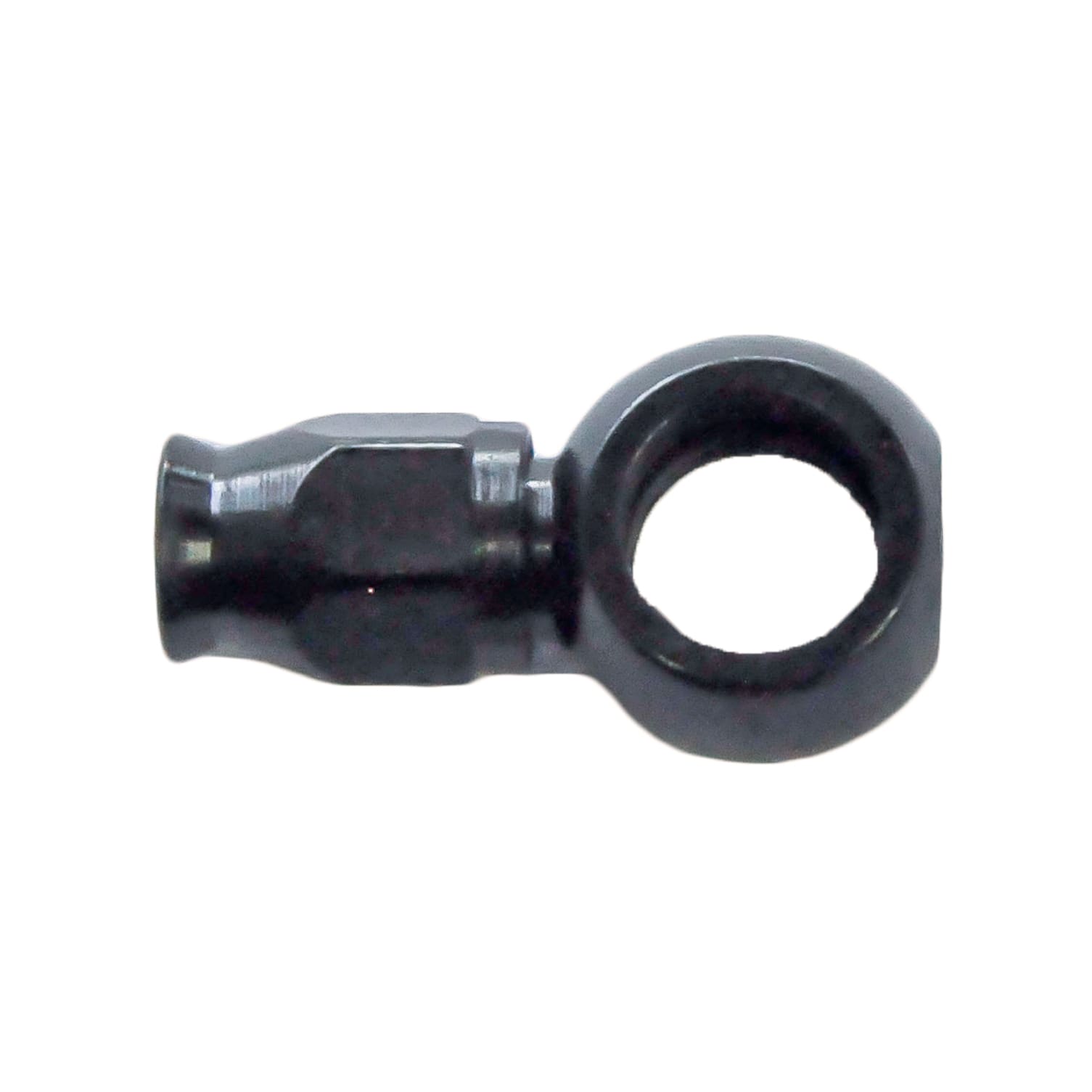 J031X-8 Banjo Hose End Non-Swivel -03 x 10MM Straight Short Steel Black - Image 1