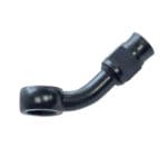 Reusable Banjo Hose End -03 x 10MM | 45° Steel Black