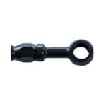 Banjo Hose End Non-Swivel -03 x 7/16 Straight Steel Black