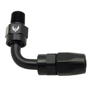 ZJXXXX90-3 AN Swivel to Male NPT Hose End -12 AN | 3/4 NPT | 90° - Image 1