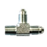 Flare to Pipe TEE on Run  -03 | 1/8 NPT