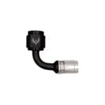 PTFE Crimped Non Swivel Hose End -06 | 90°