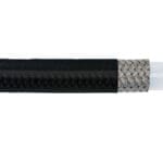 Braided Stainless PTFE Hose -03 Black Vinyl Coated